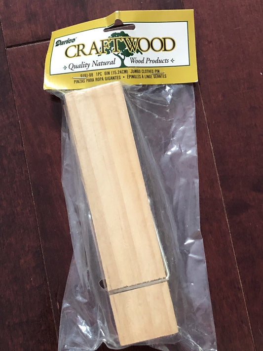 Craftwood Jumbo Wood Clothespin 6”